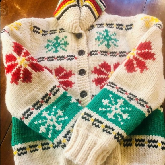 Vintage hand kit snowflake sweater - Picture 3 of 9